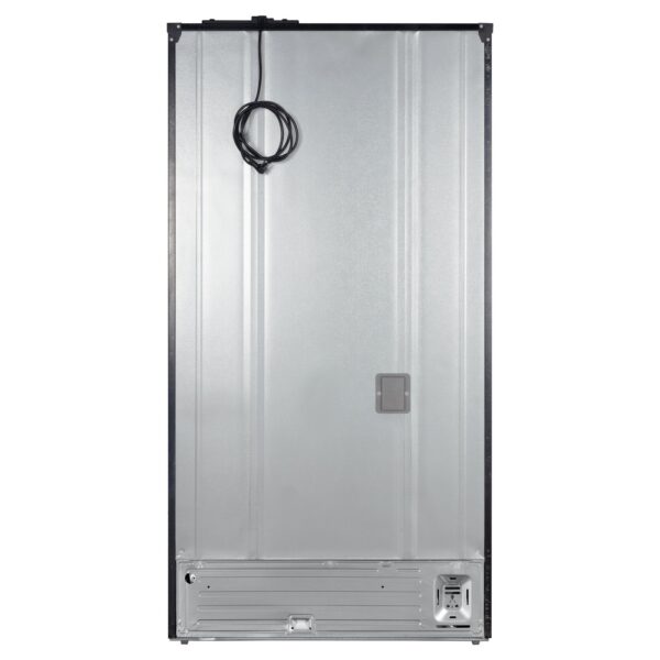 Forno Rivello 36 Inch French Door Refrigerator in Black with Antique Brass, Internal Water Dispenser