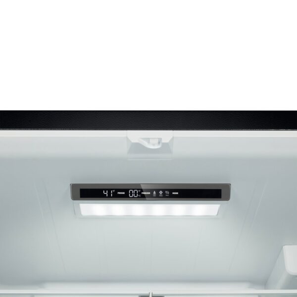 Forno Rivello 36 Inch French Door Refrigerator in Black with Antique Brass, Internal Water Dispenser