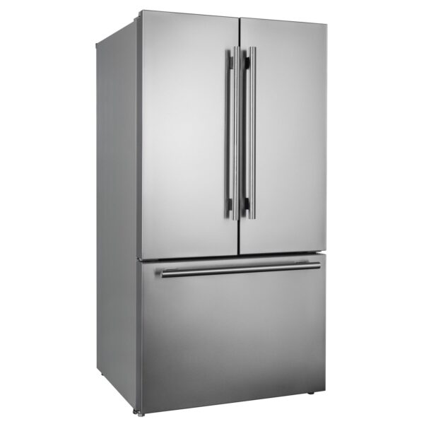 Forno Rivello 36 Inch French Door Refrigerator in Stainless Steel, Internal Water Dispenser