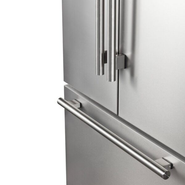 Forno Rivello 36 Inch French Door Refrigerator in Stainless Steel, Internal Water Dispenser