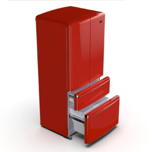 Refrigerator_FFFFD1791-33RED_V1_Angle_Left_Drawer_Open_2024-10-01.jpg
