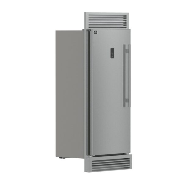Forno Fortezza 32 Inch Left-Swing Freezer with Standard Trim Grill, Stainless Steel, with Automatic Ice Maker