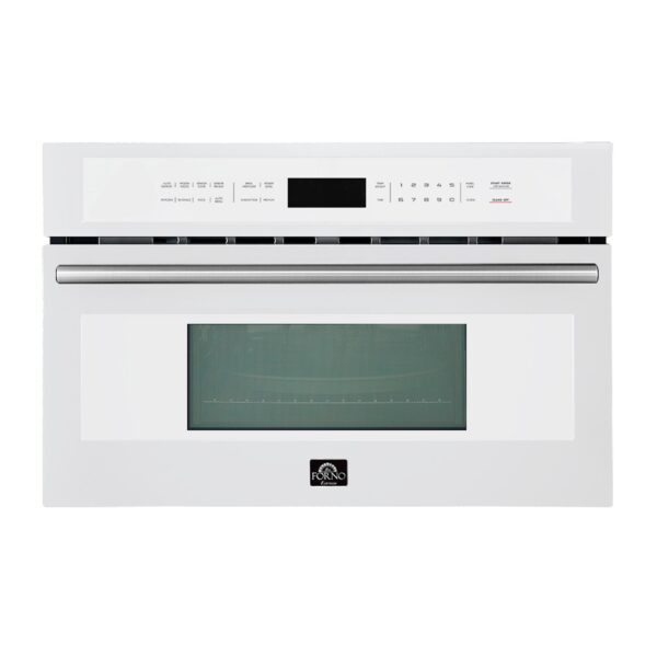 Oliena Espresso White 30 Inch 1750 Watt Compact Oven & 1000 Watt Microwave, 1.6 cu. ft.