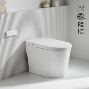 FORNO ACQUA Luxurious Super Smart Toilet. Includes Bidet, Heated Seat, Auto Flush, Auto Lid, Powerful Flush, Ideal for master bathrooms.