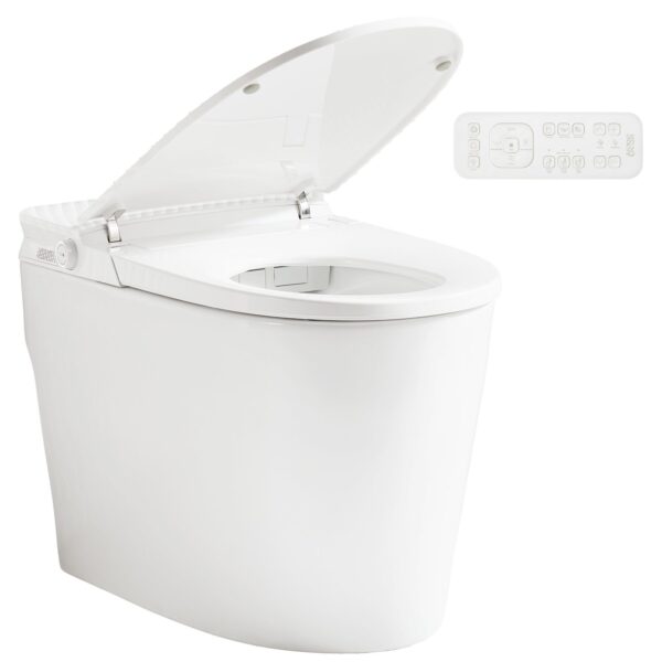 FORNO ACQUA Luxurious Super Smart Toilet. Includes Bidet, Heated Seat, Auto Flush, Auto Lid, Powerful Flush, Ideal for master bathrooms.