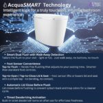 FORNO ACQUA Luxurious Smart Toilet. Includes Auto Flush, Auto Lid, Powerful Flush, sleek tankless design Ideal for Powder Rooms.