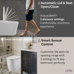 FORNO ACQUA Luxurious Super Smart Toilet. Includes Bidet, Heated Seat, Auto Flush, Auto Lid, Powerful Flush, Ideal for master bathrooms.