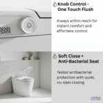 FORNO ACQUA Luxurious Smart Toilet. Includes Auto Flush, Powerful Flush, sleek tankless design Ideal for Powder Rooms.