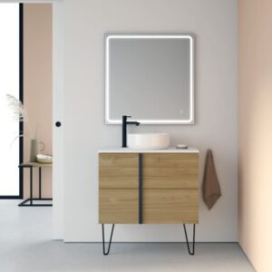 Royo Mirror 32"h X 32"w Noa Black