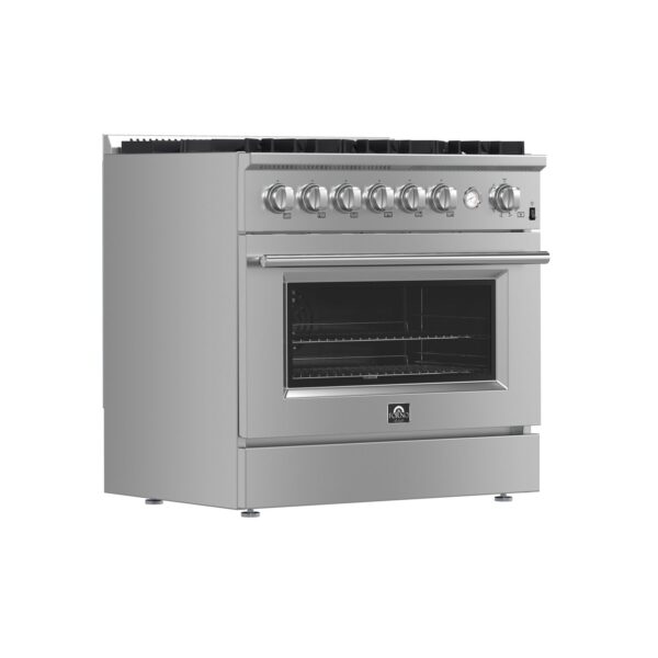 Marco 36-Inch Gas Range Stainless Steel, 6 Burners 67,000 BTU, 5.36 cu.ft