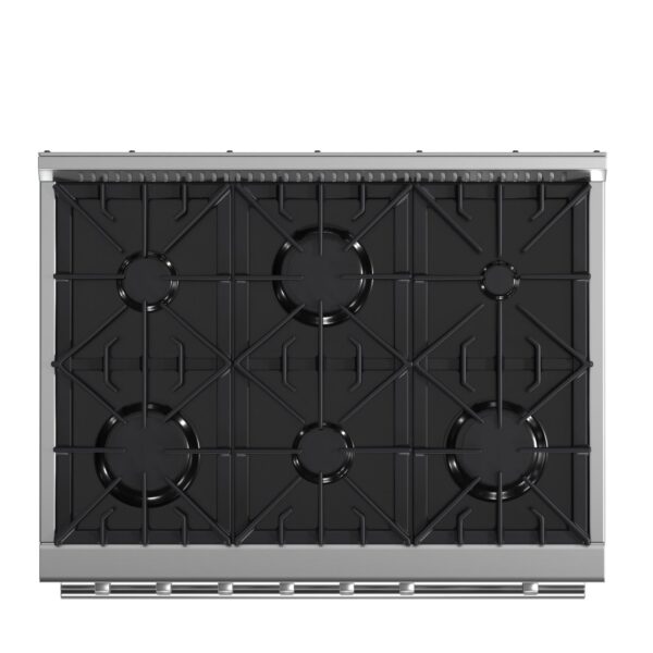 Marco 36-Inch Gas Range Stainless Steel, 6 Burners 67,000 BTU, 5.36 cu.ft