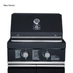 Forno All’Aperto 99,600 BTU Outdoor Kitchen, 5 Burners, Infrared Burners, Side Burner, Black Sintered Stone Countertops, Gas Pizza Oven, Sink Module, Bar & Beverage Center