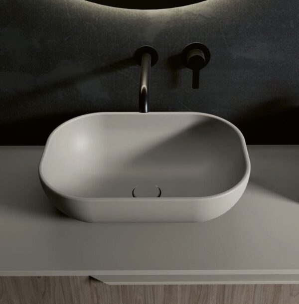 Royo Block Countertop Washbasin - Sand