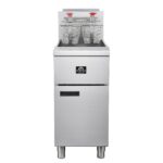 Forno Commerciale Natural Gas Deep Fryer, 4 Burners 120,000 BTU, 50 lbs Oil Capacity