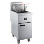 Forno Commerciale Natural Gas Deep Fryer, 4 Burners 120,000 BTU, 50 lbs Oil Capacity
