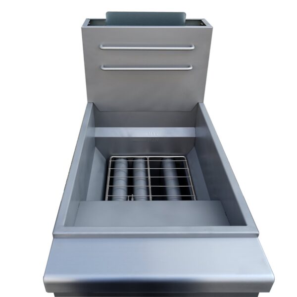 Forno Commerciale Natural Gas Deep Fryer, 4 Burners 120,000 BTU, 50 lbs Oil Capacity