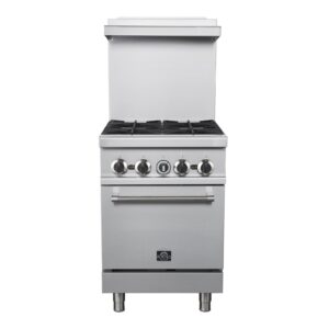 Forno Commerciale 24 Inch Gas Range with 4 Burners