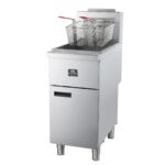 Forno Commerciale Natural Gas Deep Fryer, 3 Burners 90,000 BTU, 40 lbs, Millivolt Control