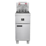 Forno Commerciale Natural Gas Deep Fryer, 3 Burners 90,000 BTU, 40 lbs, Millivolt Control