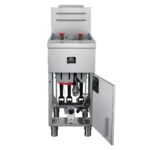 Forno Commerciale Propane Gas Deep Fryer, 3 Burners 90,000 BTU, 40 lbs Oil Capacity