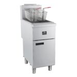 Forno Commerciale Propane Gas Deep Fryer, 3 Burners 90,000 BTU, 40 lbs Oil Capacity