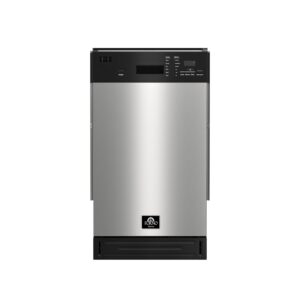 Forno Polo 18-Inch Built-In Stainless Steel Dishwasher, 8 Place Settings, ENERGY STAR Certified, 52 dBA