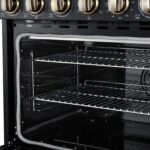 Forno Paolo 36 Inch Black Freestanding Electric Range, Stainless Steel, 5.44 cu.ft