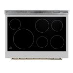 Forno Paolo 36 Inch Black Freestanding Electric Range, Stainless Steel, 5.44 cu.ft