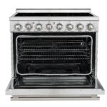 Forno Paolo 36 Inch Freestanding Electric Range, Stainless Steel, 5.44 cu.ft