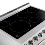 Forno Paolo 36 Inch Freestanding Electric Range, Stainless Steel, 5.44 cu.ft