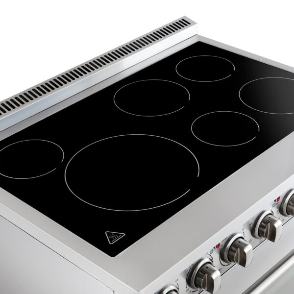 Forno Paolo 36 Inch Freestanding Electric Range, Stainless Steel, 5.44 cu.ft