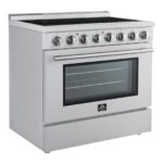 Forno Paolo 36 Inch Freestanding Electric Range, Stainless Steel, 5.44 cu.ft