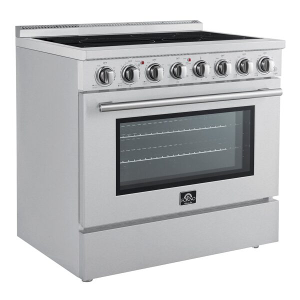 Forno Paolo 36 Inch Freestanding Electric Range, Stainless Steel, 5.44 cu.ft