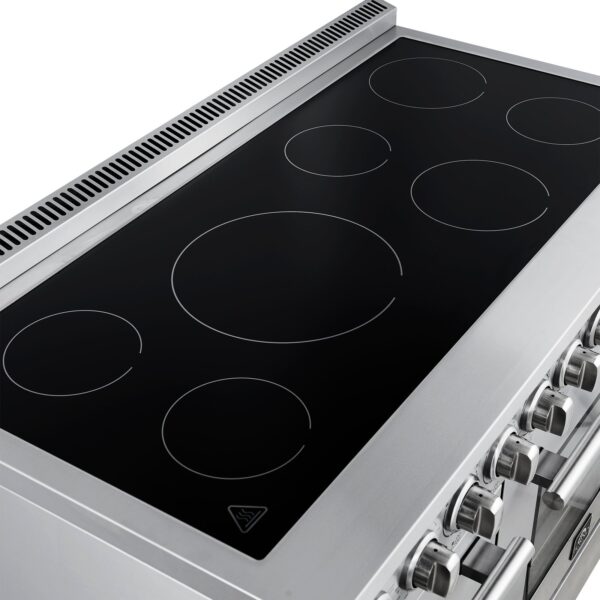 Forno Paolo 48 Inch Freestanding Electric Range, Stainless Steel, 6.7 cu.ft