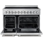 Forno Paolo 48 Inch Freestanding Electric Range, Stainless Steel, 6.7 cu.ft