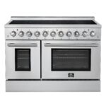 Forno Paolo 48 Inch Freestanding Electric Range, Stainless Steel, 6.7 cu.ft