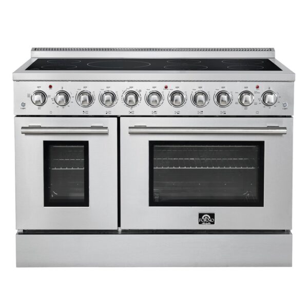 Forno Paolo 48 Inch Freestanding Electric Range, Stainless Steel, 6.7 cu.ft