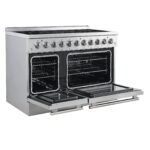 Forno Paolo 48 Inch Freestanding Electric Range, Stainless Steel, 6.7 cu.ft
