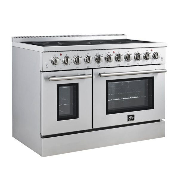 Forno Paolo 48 Inch Freestanding Electric Range, Stainless Steel, 6.7 cu.ft