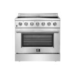 Forno Galiano 36-Inch Freestanding Electric Range, True Convection, Energy Efficient