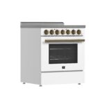 Forno Paolo 30-Inch Freestanding Electric Range, White, 4.38 cu.ft