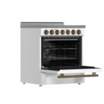 Forno Paolo 30-Inch Freestanding Electric Range, White, 4.38 cu.ft
