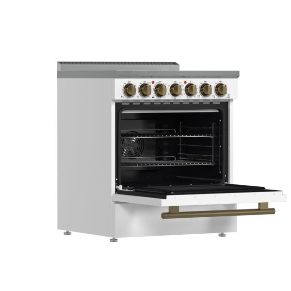 Forno Paolo 30-Inch Freestanding Electric Range, White, 4.38 cu.ft