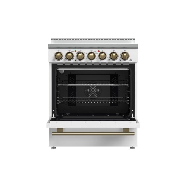 Forno Paolo 30-Inch Freestanding Electric Range, White, 4.38 cu.ft