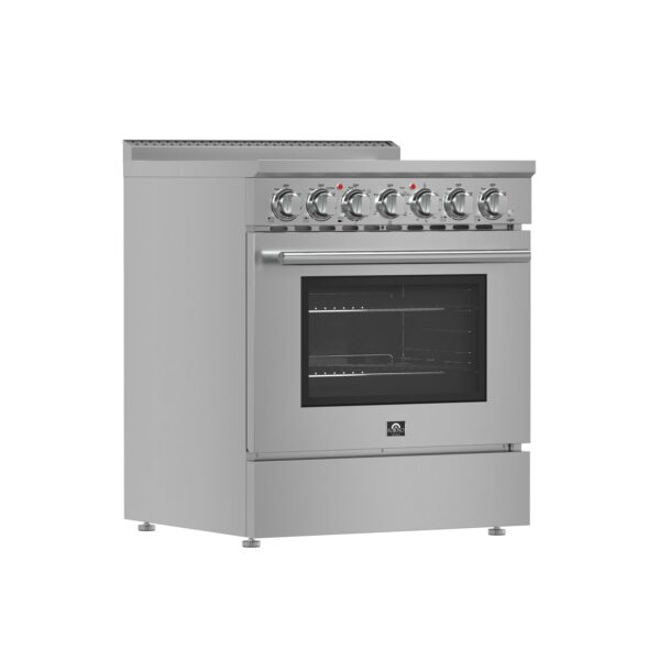 Forno Paolo 30-Inch Freestanding Electric Range, Stainless Steel, 4.38 cu.ft