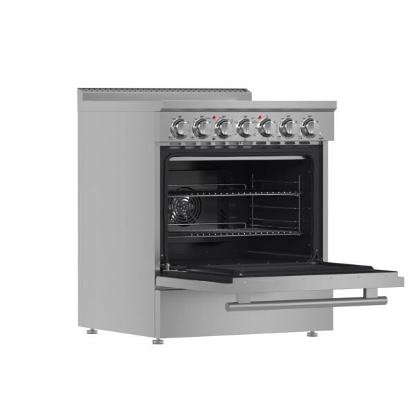 Forno Paolo 30-Inch Freestanding Electric Range, Stainless Steel, 4.38 cu.ft