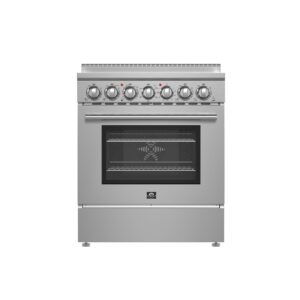 Forno Paolo 30-Inch Freestanding Electric Range, Stainless Steel, 4.38 cu.ft
