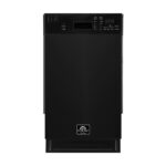 Forno Polo 18-Inch Built-In Black Dishwasher, 8 Place Settings, ENERGY STAR Certified, 52 dBA