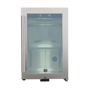 Forno Asciutto 17-Inch Dry Aging Cabinet, Stainless Steel 304, 1.84 cu.ft, LED Lighting, Adjustable Shelves