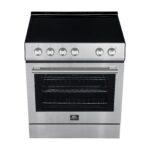 Forno Leonardo 30-Inch Stainless Steel Electric Range, True Convection, Energy Efficient